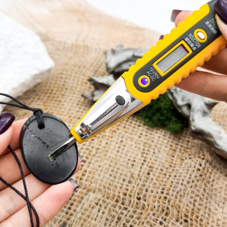 Кулон "Овал", шунгит