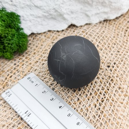 Шар шлифованный 4 см, шунгит