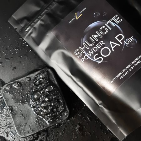 Натуральное шунгитовое мыло ручной работы