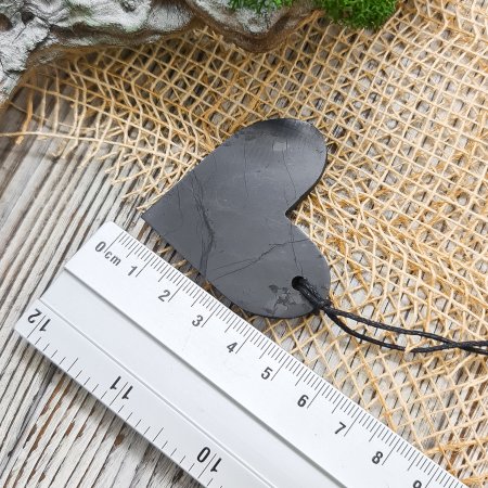 Кулон "Cердце", шунгит