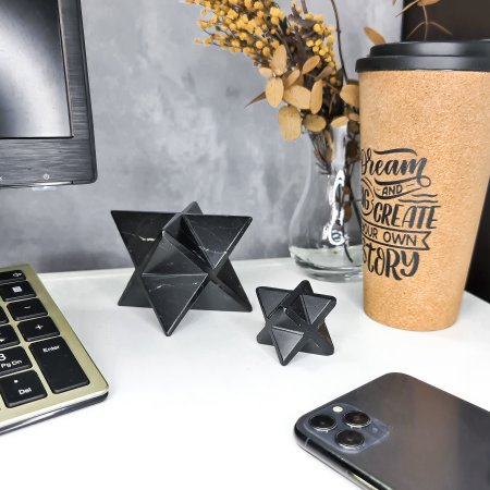 Меркаба полированная 4 см, шунгит