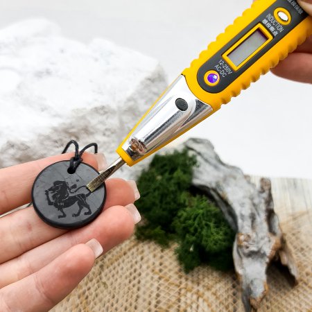 Кулоны "Знаки зодиака. Лев", шунгит