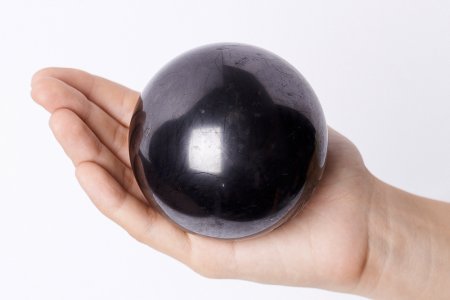 Шар полированный 8 см, шунгит