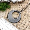 Кулон "Круг в круге", шунгит