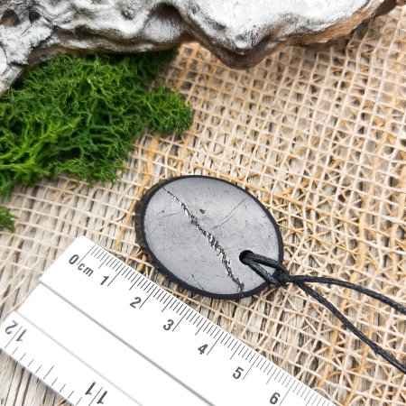 Кулон "Овал", шунгит