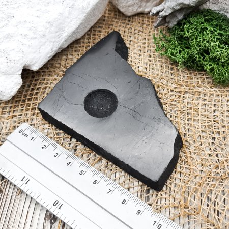 Подставка для шара/яйца рваная средняя, шунгит