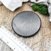 Плитка круглая полированная 10 см , шунгит